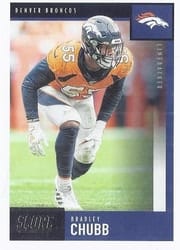 2020 Score Base Set Bradley Chubb #132 card