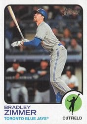 2022 Topps Heritage Base Set Bradley Zimmer #644 card