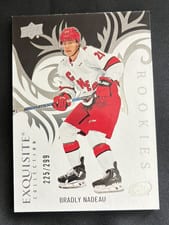 2024-25 Upper Deck Ice Exquisite Collection Rookies Bradly Nadeau #R-42 card