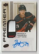 2024-25 Upper Deck Premier Acetate Auto Patch Rookies Bradly Nadeau #AR-BN card