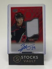 2024-25 Upper Deck Premier First Opus Rookie Auto Jersey Bradly Nadeau #FO-BN card