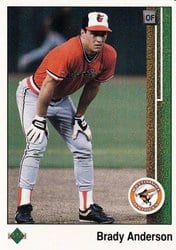 1989 Upper Deck Base Set Brady Anderson #408 card
