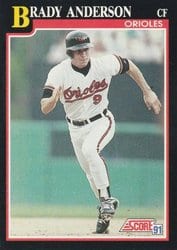 1991 Score Base Set Brady Anderson #249 card
