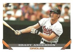 1993 Topps Base Set Brady Anderson #355 card