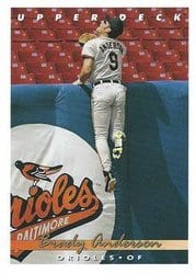 1993 Upper Deck Base Set Brady Anderson #111 card