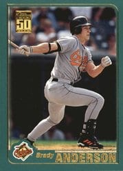 2001 Topps Base Set Brady Anderson #669 card
