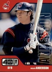 2002 Upper Deck 40-Man Base Set Brady Anderson #133 card