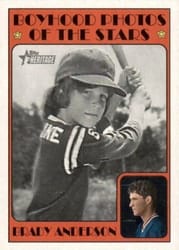 2021 Topps Heritage Minor League 1972 Topps Boyhood Photos of the Stars Brady Anderson #72TBPS-11 card