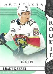2019-20 Upper Deck Artifacts Base Set Brady Keeper #177 card