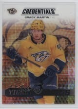 2025-26 Upper Deck Credentials Acetate Debut Ticket Access Brady Martin #DTAA-BM card