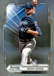 2019 Bowman Sterling Base Set Brady Singer #BPR-48 card