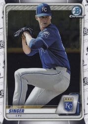 2020 Bowman Chrome Prospects Brady Singer #BCP-42 card