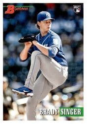 2021 Bowman Heritage Base Set Brady Singer #90 card