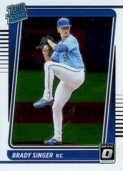 2021 Donruss Optic Base Set Brady Singer #51 card