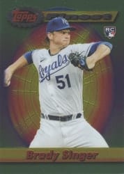 2021 Finest Flashbacks Base Set Brady Singer #178 card