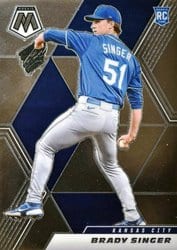 2021 Panini Mosaic Base Set Brady Singer #261 card