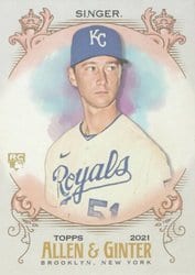 2021 Topps Allen & Ginter Base Set Brady Singer #117 card