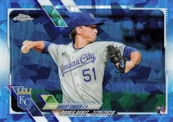 2021 Topps Chrome Update Sapphire Edition Base Set Brady Singer #US222 card