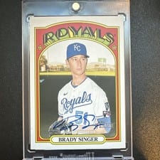 2021 Topps Heritage Real One Autographs Brady Singer #ROA-BS card