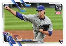 2021 Topps UK Edition Base Set Brady Singer #154 card