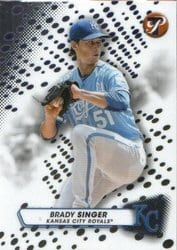 2023 Topps Pristine Base Set Brady Singer #58 card