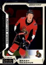 2018-19 O-Pee-Chee Platinum Base Set Brady Tkachuk #170 card