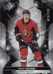 2019-20 SPx Base Set Brady Tkachuk #40 card
