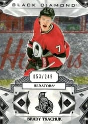 2019-20 Upper Deck Black Diamond Base Set Brady Tkachuk #BDB-BT card