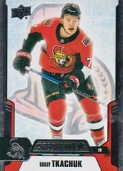 2019-20 Upper Deck Credentials Base Set Brady Tkachuk #44 card