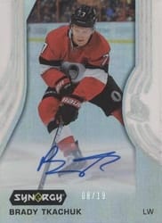 2019-20 Upper Deck Synergy Base Set Brady Tkachuk #14 card