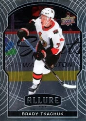 2020-21 Upper Deck Allure Base Set Brady Tkachuk #28 card