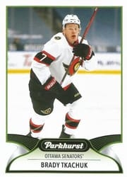 2021-22 Parkhurst Base Set Brady Tkachuk #224 card