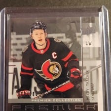 2021-22 Upper Deck Premier 20th Anniversary Autograph Brady Tkachuk #AA-BT card