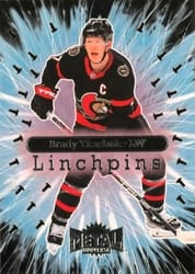 2022-23 SkyBox Metal Universe Linchpins Brady Tkachuk #17 OF 20 LP card