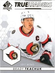 2022-23 SP Authentic True Leaders Brady Tkachuk #TL-14 card