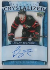 2022-23 Upper Deck Trilogy Crystalized Signatures Brady Tkachuk #C-BT card