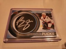 2022-23 Upper Deck Trilogy Signature Pucks Brady Tkachuk #SP-BT card