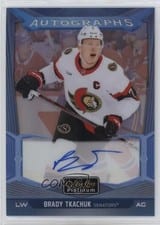2024-25 O-Pee-Chee Platinum Blue Rainbow Autographs Brady Tkachuk #BA-BT card
