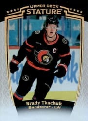 2024-25 Upper Deck Stature Base Set Brady Tkachuk #1 card