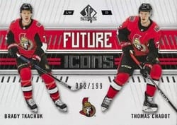 2019-20 SP Authentic Base Set Brady Tkachuk/Thomas Chabot #137 card