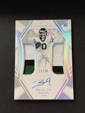 2024 Panini Flawless Rookie Dual Patch Autographs Braelon Allen #12 card