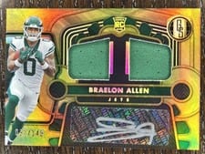 2024 Panini Gold Standard Rookie Jersey Autographs Double Braelon Allen #14 card