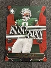 2024 Panini Totally Certified Sunday Special Braelon Allen #25 card