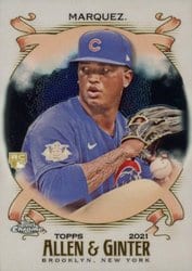2021 Topps Allen & Ginter Chrome Base Set Brailyn Marquez #118 card