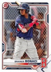 2021 Bowman Draft Base Set Brainer Bonaci #BD-54 card
