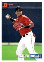 2021 Bowman Heritage Base Set Brainer Bonaci #110 card