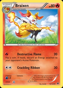 Fates Collide Braixen #12 card