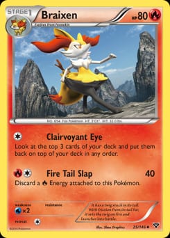 XY Braixen #25 card