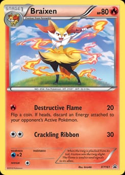 XY Black Star Promos Braixen #XY161 card