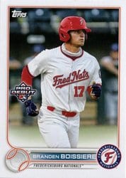 2022 Topps Pro Debut Base Set Branden Boissiere #PD-36 card